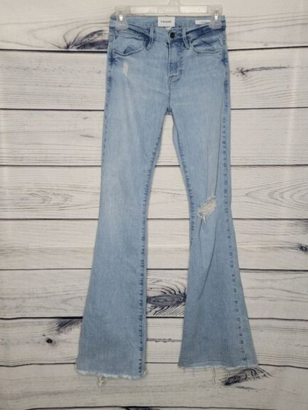 Frame Le High Flare Jeans light wash Size 25